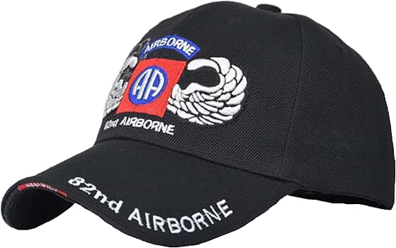 82nd Airborne Division Jump Wings hat Embroider Baseball Cap